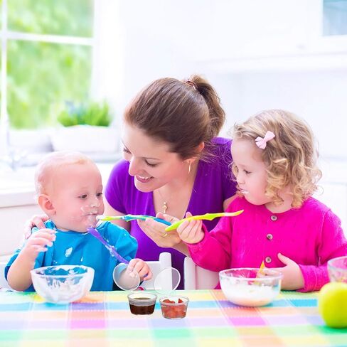 60 قطعة من حاويات تخزين طعام الأطفال الصغار خالية من البيسفينول A ومانعة للتسرب و2 ملصق أبيض لتخزين طعام الأطفال أو الوجبات الخفيفة من لويم in Kuwait