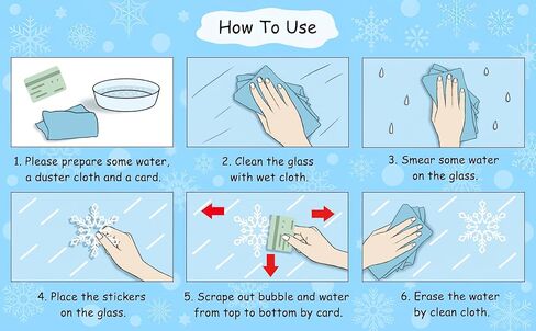 مجموعة 160 قطعة من زينة الكريسماس ورقائق الثلج وملصقات النوافذ، 8 أوراق زينة عجائب الشتاء لملصقات الكريسماس، وديكورات حفلات الكريسماس لملصق الحفلات الداخلية in Kuwait