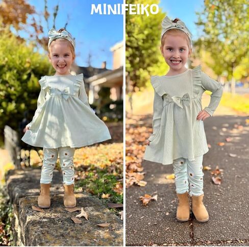 MINIFEIKO Toddler Girl Winter Spring Outfit 2-6 Years Old in Saudi Arabia