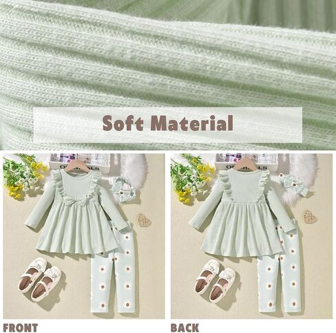 MINIFEIKO Toddler Girl Winter Spring Outfit 2-6 Years Old in Saudi Arabia