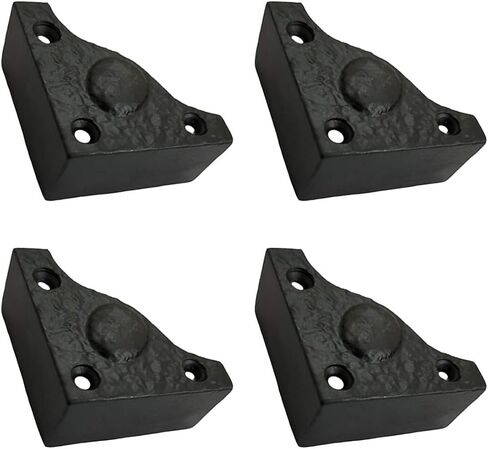 Adonai Hardware "Bamah" Vintage Black Antique Cast Iron Retro L-Corner Edge Cover Protector for Safety Guard, Furniture, Cabinets, Tables, Wooden Jewelry Box, Chest, Trunks, Corner Protection in Saudi Arabia