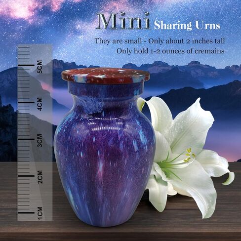 Small Urns for Human Ashes - Set of 2, Mini Keepsake Exquisite and Beautiful Urn Give Your Deepest Thoughts to Those You Love in Kuwait