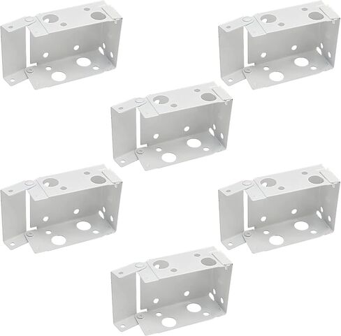 Waziaqoc 6PCS Blind Brackets, 2.5 Inch White Low Profile Box Mounting Bracket for Window Blinds Window Blinds Headrail Bracket in Saudi Arabia