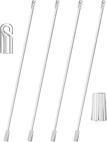 استبدال عصا Blind Tilt Wand مع خطاف وقبضة ، استبدال عصا الستائر الرأسية 4 قطع in Kuwait