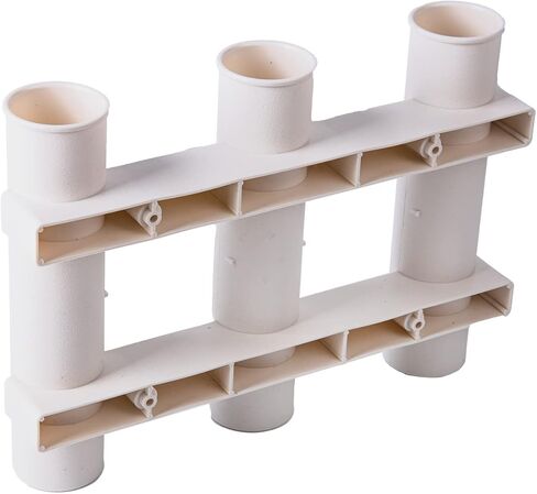 Goture 2 مجموعة حوامل صنارة الصيد 3-Tude رف حامل قضيب الصيد قوس حامل عمود الصيد البلاستيكي مع برغي للقوارب، الكاياك، المرآب، ملحقات قارب الصيد in Kuwait