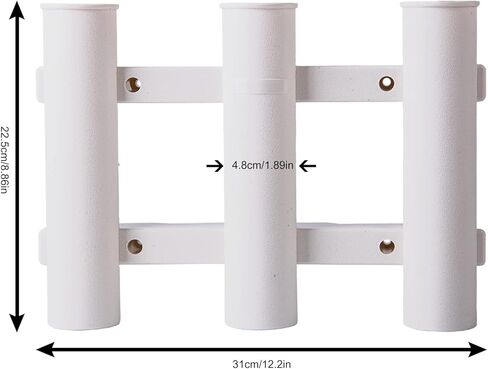 Goture 2 مجموعة حوامل صنارة الصيد 3-Tude رف حامل قضيب الصيد قوس حامل عمود الصيد البلاستيكي مع برغي للقوارب، الكاياك، المرآب، ملحقات قارب الصيد in Kuwait