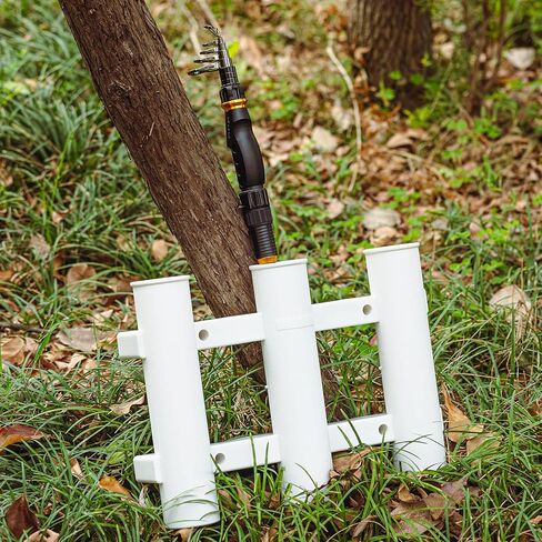 Goture 2 مجموعة حوامل صنارة الصيد 3-Tude رف حامل قضيب الصيد قوس حامل عمود الصيد البلاستيكي مع برغي للقوارب، الكاياك، المرآب، ملحقات قارب الصيد in Kuwait