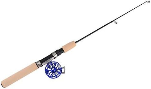 VGEBY Ice Fishing Rod Set, Portable Lightweight Winter Ice Fishing Telescopic Rod FD50 Reel Kit, All‑Metal Fishing Pole Reel Combo Tackle Accessory in Kuwait