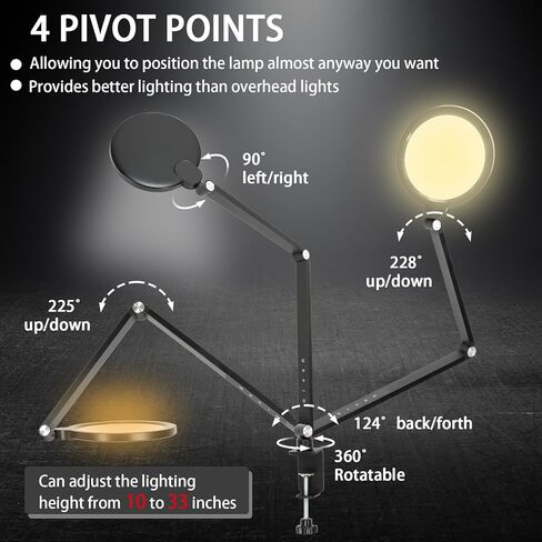 إضاءة لتسجيل الفيديو، 3 درجات حرارة اللون، 10 مستويات سطوع قابلة للتعديل لإضاءة مؤتمرات الفيديو، أدوات تحكم ناعمة الملمس، للتسجيل/الكمبيوتر/الاجتماعات in Kuwait