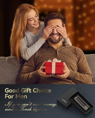 كوليا ولاعة سيجار مع ثقب سيجار وقفل امان، فكرة هدية رائعة للرجال (غاز البوتان غير متضمن) in Kuwait