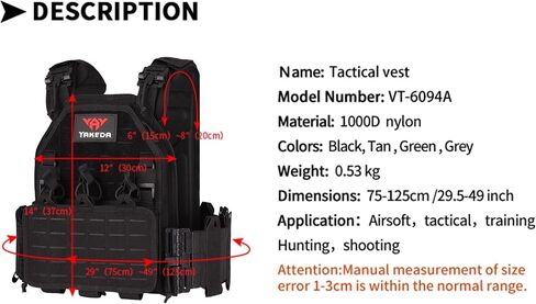Quick Release Tactical Laser-Cutting Vest Multicam Lightweight Vest in Kuwait