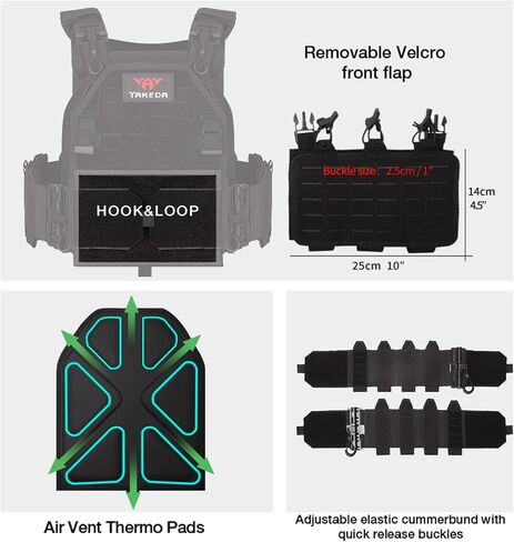 vAv YAKEDA Quick Release Tactical Laser-Cutting Vest Multicam Lightweight Vest in Saudi Arabia