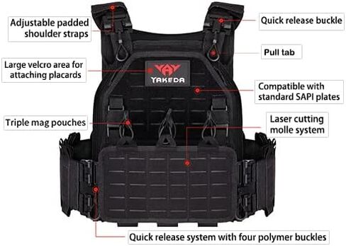 Quick Release Tactical Laser-Cutting Vest Multicam Lightweight Vest in Kuwait