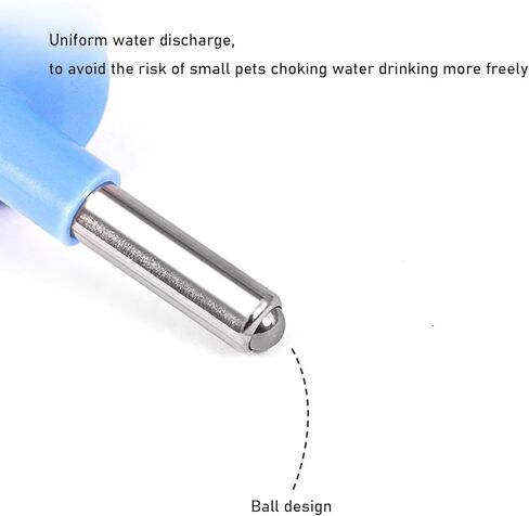 زجاجة مياه هامستر، 3 في 1 زجاجة مياه معلقة على شكل خنزير غينيا، موزع مياه أوتوماتيكي صغير سعة 80 مل مع قاعدة حاوية طعام لسنجاب فأر الهامستر، والحيوانات الأليفة الصغيرة in Kuwait
