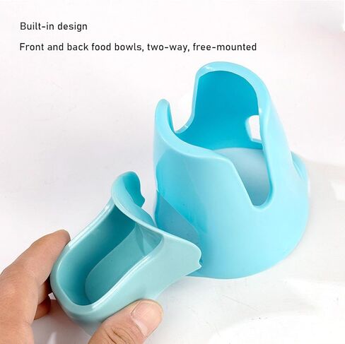 زجاجة مياه هامستر، 3 في 1 زجاجة مياه معلقة على شكل خنزير غينيا، موزع مياه أوتوماتيكي صغير سعة 80 مل مع قاعدة حاوية طعام لسنجاب فأر الهامستر، والحيوانات الأليفة الصغيرة in Kuwait