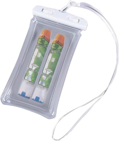 FSUHHIAD 2 قطعة حقيبة حمل EpiPen، حقيبة EpiPen مقاومة للماء، حقيبة طبية محمولة في حالات الطوارئ تحمل 2 EpiPens أساسيات طب الحساسية in Kuwait