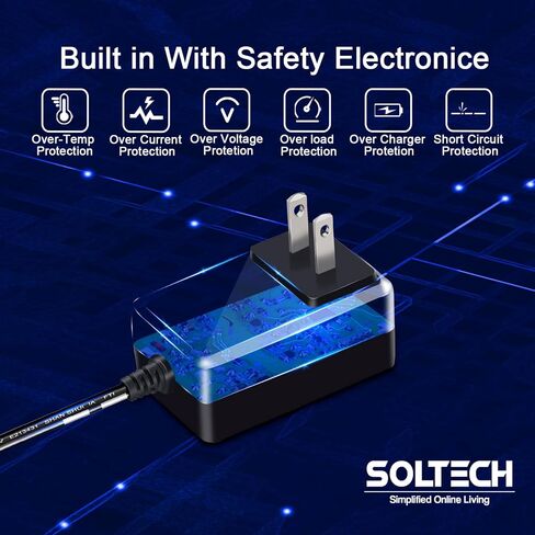[2-Pack] 12V 2A 24W Power Supply Adapter, AC 100-240V to DC 12V 2000mA AC/DC Universal Adapter Cord for Samsung Wisenet Night Owl Lorex Q-See Swann CCTV Security Camera, DVR, NVR, LED Strip Lights in Kuwait