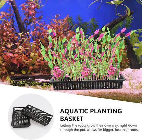 Fish Tank 5pcs Hanging Aquarium Planter Cups, Aquatic Water Pots Plant Containers, Aquarium Decorations Plants Pot for Live Aquarium Decor Fish Tank Decorations in Saudi Arabia
