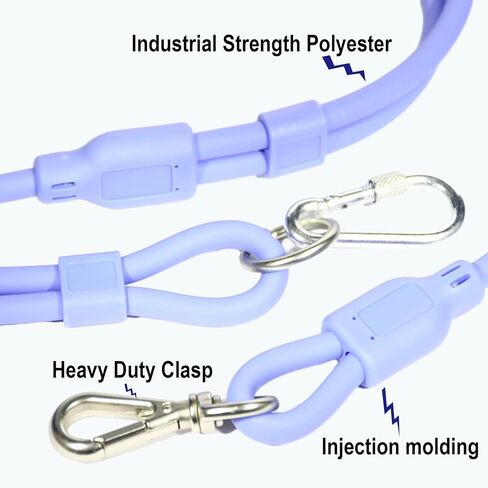 9-in-1 Hands Free Dog Leash Crossbody/Waist Black Small Dogs in Kuwait
