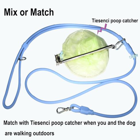 9-in-1 Hands Free Dog Leash Crossbody/Waist Black Small Dogs in Kuwait