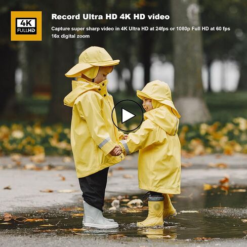 PHOTO4LESS MINOLTA® MN4K20NV 4K Ultra HD / كاميرا فيديو للرؤية الليلية بدقة 30 ميجابكسل (أسود) + بطاقة ذاكرة SD سعة 32 جيجابايت + حافظة صلبة لبطاقة الذاكرة + قارئ بطاقة USB SD عالي السرعة + حامل ثلاثي القوائم للطاولة in Kuwait