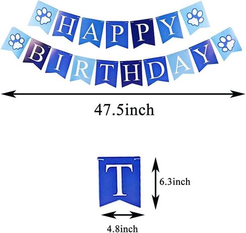 Dog Birthday Bandana with Party Hat Bow Pet Birthday Set Triangle Scarf Supplies Happy Birthday Banner Set for Boy Dogs Puppy in Kuwait