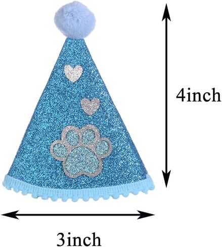 Dog Birthday Bandana with Party Hat Bow Pet Birthday Set Triangle Scarf Supplies Happy Birthday Banner Set for Boy Dogs Puppy in Kuwait