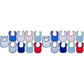 Luvable Friends Unisex Baby Cotton Terry Bibs, Boy Solid, One Size in Kuwait
