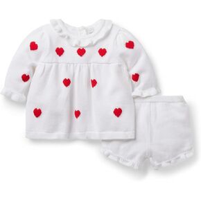 Janie and Jack Baby Girl's Heart Sweater Set (Infant) in Kuwait