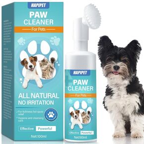 منظف ​​مخالب الكلاب، شامبو مخالب الحيوانات الأليفة بدون شطف ومحمول مع فرشاة سيليكون ناعمة، منظف طبيعي بالكامل للحيوانات الأليفة وغسالة مخالب الكلاب للتنظيف العميق in Kuwait