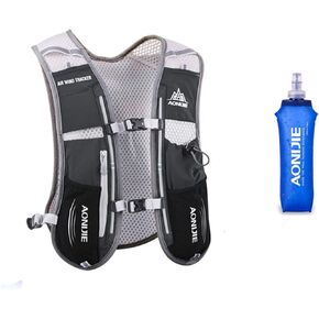 Win.Deeper 5L Lightweight Running Backpackn Outdoor Sports Trail Racing Marathon Hiking Fitness Bag Hydration Vest Pack for Men Women with 1.5L Bag or 500ml Kettle