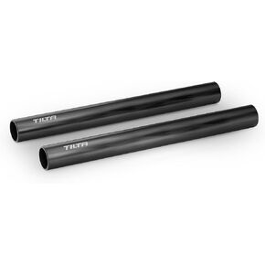Tilta 2X Carbon Fiber Rods 15mm for Rail Support System | Increased Strength | Limited Reflection | Lightweight | DSLR Shoulder Rig, Camera Stabilizer Cage, Matte Box (10cm) in Kuwait