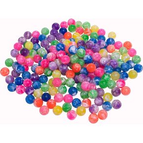 Togudot 200Pcs Mini Bouncy Balls Bulk Small Rubber Neon Bouncing Ball Assorted Color for Kids Party Favors Birthday Present Game Prizes Bags Filler in Kuwait