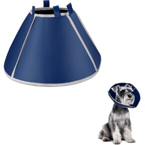 lasuroa Comfy Dog Cone, Non-Woven Fabric Anti Lick Cone Dog Anti Bite Cone Zen Cone for Dogs Protective Collar for Large, Medium, Small Dogs Cats Beauty Bathing (L) in Kuwait