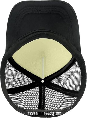 Children Sun Protection Baseball Cap Adjustable Mesh Hats Cartoon Garbage Truck (Black, One Size) in Kuwait