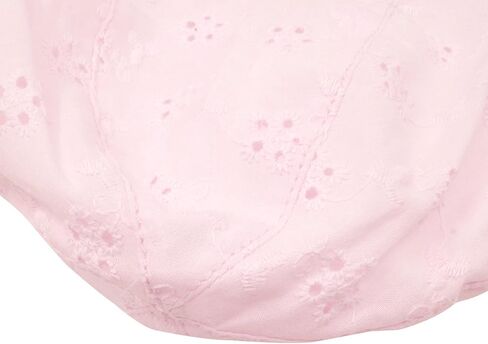 Adorable Baby Girls Floppy Hat Floral Embroidered Hollow Wide Brim SPF 50+ Hat in Saudi Arabia