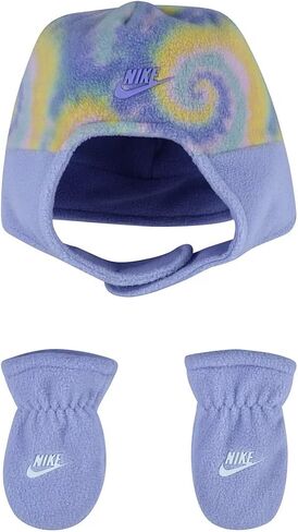 Nike Baby Girl Tie Dye Trapper Hat & Mittens 2 Piece Set in Saudi Arabia