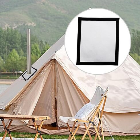 Hoypeyfiy DIY Hot Tent Stove Jack مع غطاء مطر، طقم جاك موقد لخيمة التخييم، 7.87 بوصة × 9 بوصة in Saudi Arabia