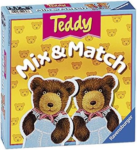 Ravensburger Teddy Mix & Match - Children's Game, Yellow, Blue, 7.5 x 7.5 x 2 inches in Saudi Arabia