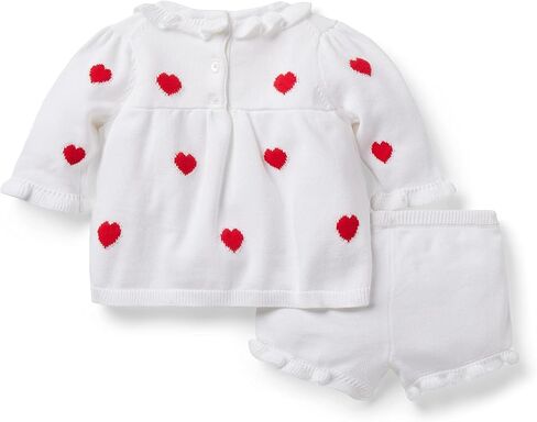 Janie and Jack Baby Girl's Heart Sweater Set (Infant) in Kuwait