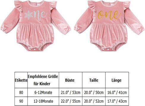 IMEKIS Newborn Baby Girls Velvet Romper Winter Christmas Outfit Ruffles Long Sleeve Bodysuit Winter Clothes for Photo Shoot in Kuwait