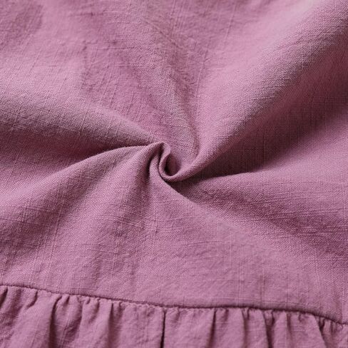 USKIDKK فستان صيفي للفتيات الصغيرات من القطن والكتان للأطفال فساتين حفلات الشاطئ بدون أكمام in Kuwait