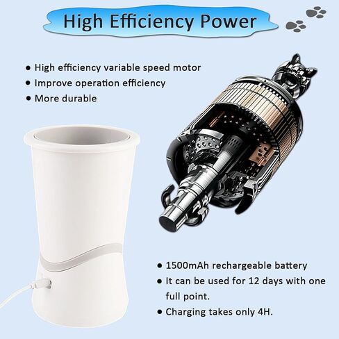 منظف مخالب الكلاب الاوتوماتيكية، غسالة الكترونية محمولة، منظف مخالب الكلاب مقاوم للماء مع سيليكون ناعم وشعيرات قوية، مخالب موحلة للكلاب الصغيرة والمتوسطة الحجم in Kuwait