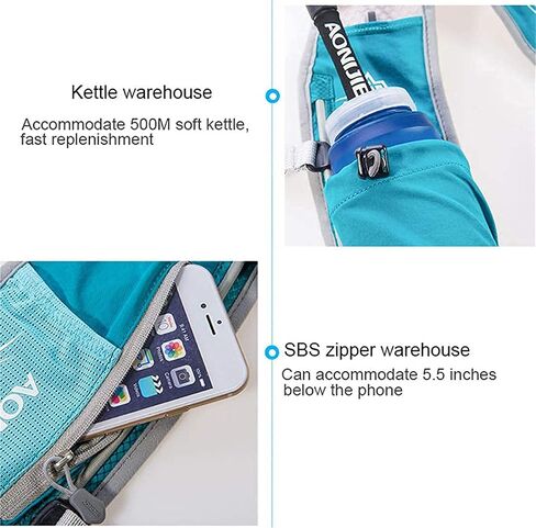 Win.Deeper 5L Lightweight Running Backpackn Outdoor Sports Trail Racing Marathon Hiking Fitness Bag Hydration Vest Pack for Men Women with 1.5L Bag or 500ml Kettle in Saudi Arabia