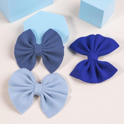 XIMA 30PCS Girls Hair Bows Clips Felt Woolen Hair Accessories Handmade Cotton Hair Bow for Toddler Girls Infants Kids and Teens 30Colors in Saudi Arabia