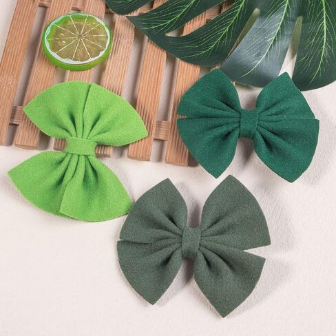 XIMA 30PCS Girls Hair Bows Clips Felt Woolen Hair Accessories Handmade Cotton Hair Bow for Toddler Girls Infants Kids and Teens 30Colors in Saudi Arabia