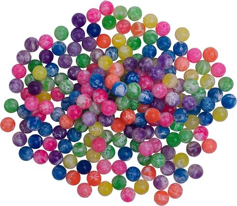 Togudot 200Pcs Mini Bouncy Balls Bulk Small Rubber Neon Bouncing Ball Assorted Color for Kids Party Favors Birthday Present Game Prizes Bags Filler in Kuwait