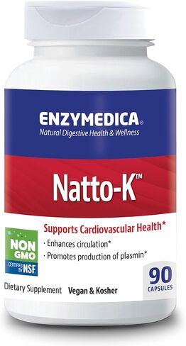 Enzymedica, Natto-K, Enzyme Support for Cardiovascular Health, 30 Capsules in Saudi Arabia