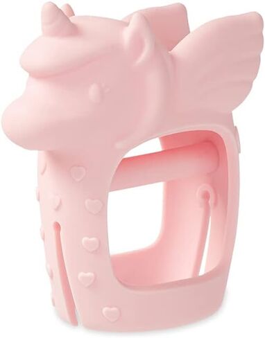 Itzy Ritzy Bitzy Grip Hand Teether - Silicone Teether for Babies - Developmental Teething Toy with Easy-to-Hold Hand Grip, Designed for Babies 3 Months & Up in Kuwait