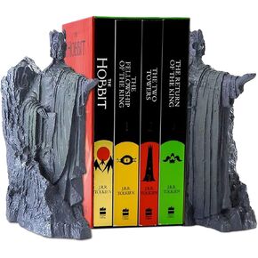 Bookends Book End Lord of Rings Hobbit Book Decoration Resin,Decorative Book Stopper Binder and Dividers,Hobbit Decoration Resin Book End Anti-Slip substitutes for Library Office Home Study14.8cm